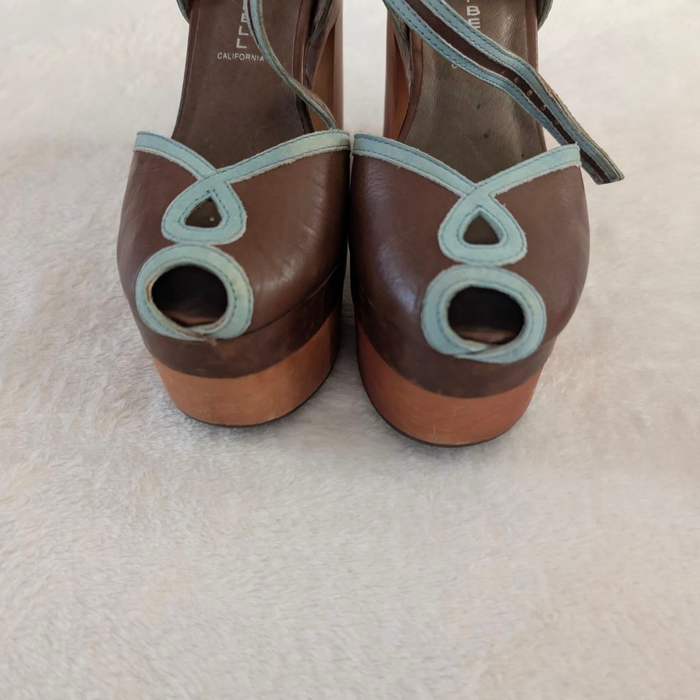 Jeffrey Campbell Havana Last Brown & Blue Platform Sandals - Size 8 - Picture 3 of 13